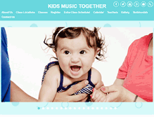 Tablet Screenshot of kidsmusictogether.com